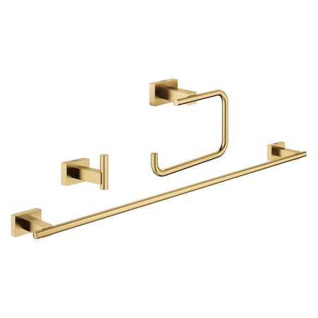 Grohe Essentials Cube Accessories Set, Gold 40777GN1